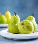 Fresh organic pears from Chile.